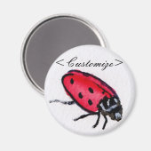 Lady Bug Magnet Magneet (Voorkant / Achterkant)