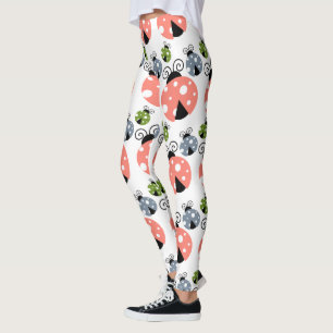 Lady Bug Motif Leggings