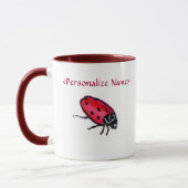 Lady Bug Mug (Personnaliser avec le nom) (Gauche)