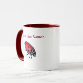 Lady Bug Mug (Personnaliser avec le nom) (Devant gauche)