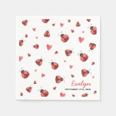 Lady Bug Napkins, Love Bug Napkins Servet (Voorkant)