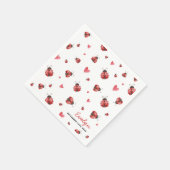 Lady Bug Napkins, Love Bug Napkins Servet (Hoek)