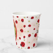 Lady bug party photo papieren bekers (Rechts)