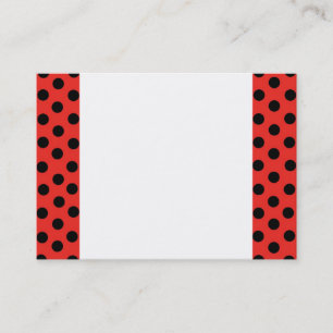 Lady Bug Polka Dots Visitekaartje