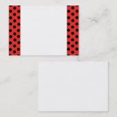 Lady Bug Polka Dots Visitekaartje (Voorkant / Achterkant)