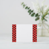 Lady Bug Polka Dots Visitekaartje (Staand voorkant)