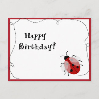 Lady Bug Post Kaart