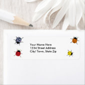 Lady Bug retour adreslabels Etiket (Insitu)