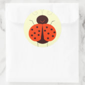 Lady Bug Ronde Sticker (Tas)