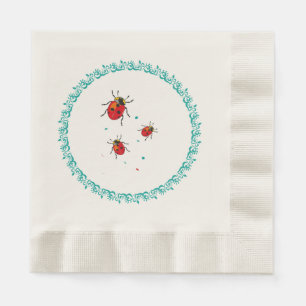 Lady Bug Serie - Papier Napkins Servetten