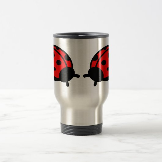 Lady Bug Stainless Steel 15 oz Reis/Commuter Mok (Center)