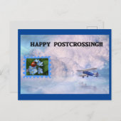 Lady Bug Stamp Airmail Postkruising Briefkaart (Voorkant / Achterkant)