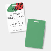 Lady Bug Studentenpas Badge (Voor- en achterkant)