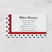 Lady Bug-Visitekaartjes Visitekaartje (Achterkant)