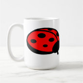 Lady Bug White Mug (Gauche)