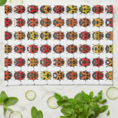 Lady Bugs 1 serviette de cuisine (Plié)