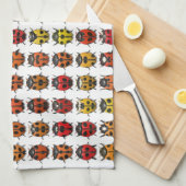 Lady Bugs 1 serviette de cuisine (Quart Plié)