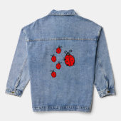 Lady Bugs Design Denim Jas Jacket (Achterkant)