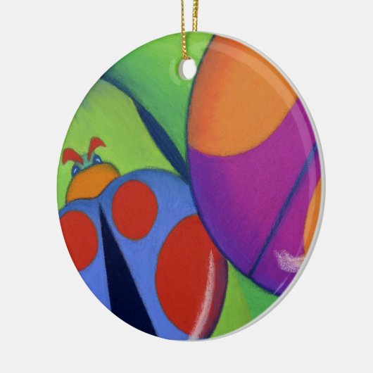 Lady Bugs Keramisch Ornament (Links)