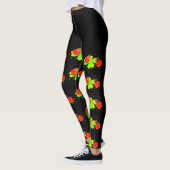 Lady Bugs op een zwarte Leggings van het Shamrock (Links)