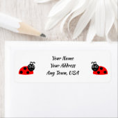 Lady bugs retour adreslabels etiket (Insitu)