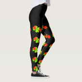 Lady Bugs sur un Motif Shamrock Black Top Leggings (Droite)
