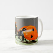 Lady Bugs White Coffee Mug (Devant droit)