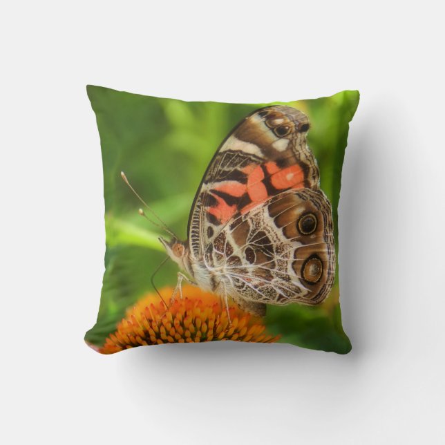 Lady Butterfly Pillow Kussen (Voorkant)