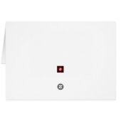 Lady Capricorn rose Zodiac blanc carte de note (Dos Horizontal)