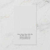 Lady Casquette Carte de visite, créatrice d'icônes (Dos)