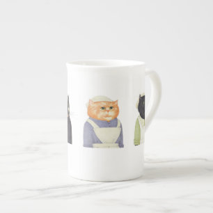 LADY CATS Bone China Mok