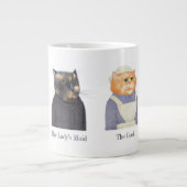LADY CATS Grote Witte Mok + Tekst (Voorkant)