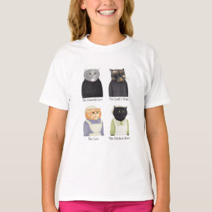 LADY CATS Meisjes Basis T-shirt