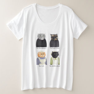 LADY CATS T-shirt féminin plus taille