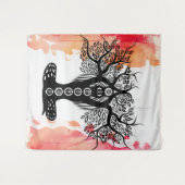 Lady Chakra Tree Wandkleed (Voorkant (horizontaal))