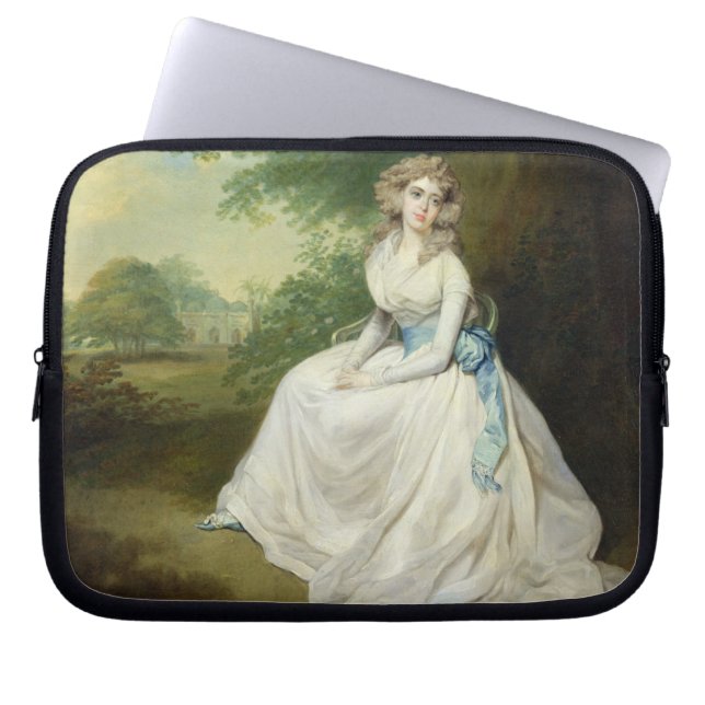 Lady Chambers, c.1789 (olie op canvas) Laptop Sleeve (Voorkant)