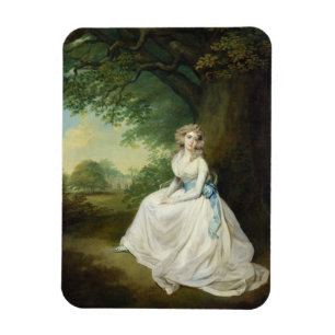 Lady Chambers, c.1789 (olie op canvas) Magneet