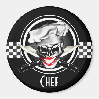 Lady Chef Skull Magneet