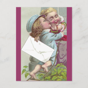 Lady Coyly stuurt Kiss af Briefkaart