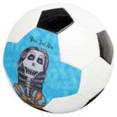 Lady Day of Dead Skeleton Cape Fleurs blanches Ble (3/4)