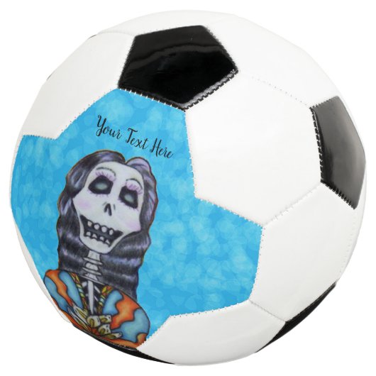 Lady Day of Dead Skeleton Cape Fleurs blanches Ble (3/4)