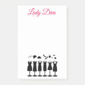Lady Diva Kleding Post-it® Notes (Voorkant)