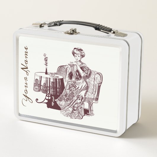Lady drink tea (Voorkant)