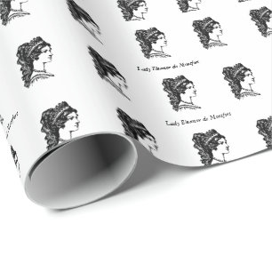 Lady Eleanor Middeleeuwse Fantasy Bruiloft Cadeaupapier