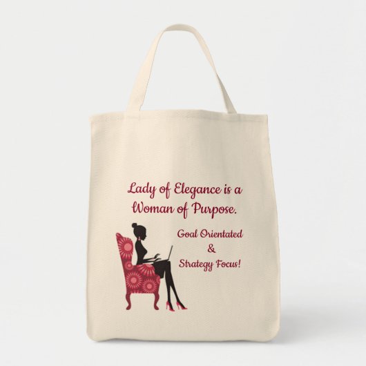 Lady Elegance Collectie Tote Bag (Voorkant)