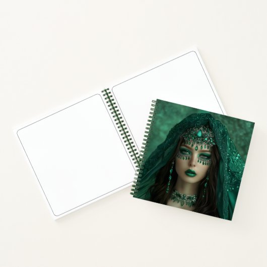 Lady Emerald 8.5 x 8.5 Spiral Notitieboek (Binnen)