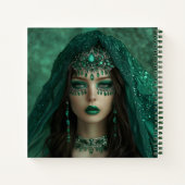 Lady Emerald 8.5 x 8.5 Spiral Notitieboek (Achterkant)