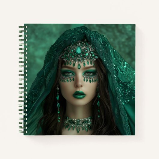 Lady Emerald 8.5 x 8.5 Spiral Notitieboek (Voorkant)