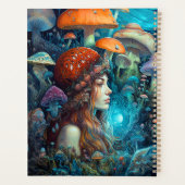 Lady en champignons Surreal Fantasy Art Planner (Achterkant)