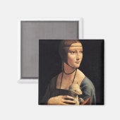 Lady en Ermine Magneet (Voorkant / Achterkant)